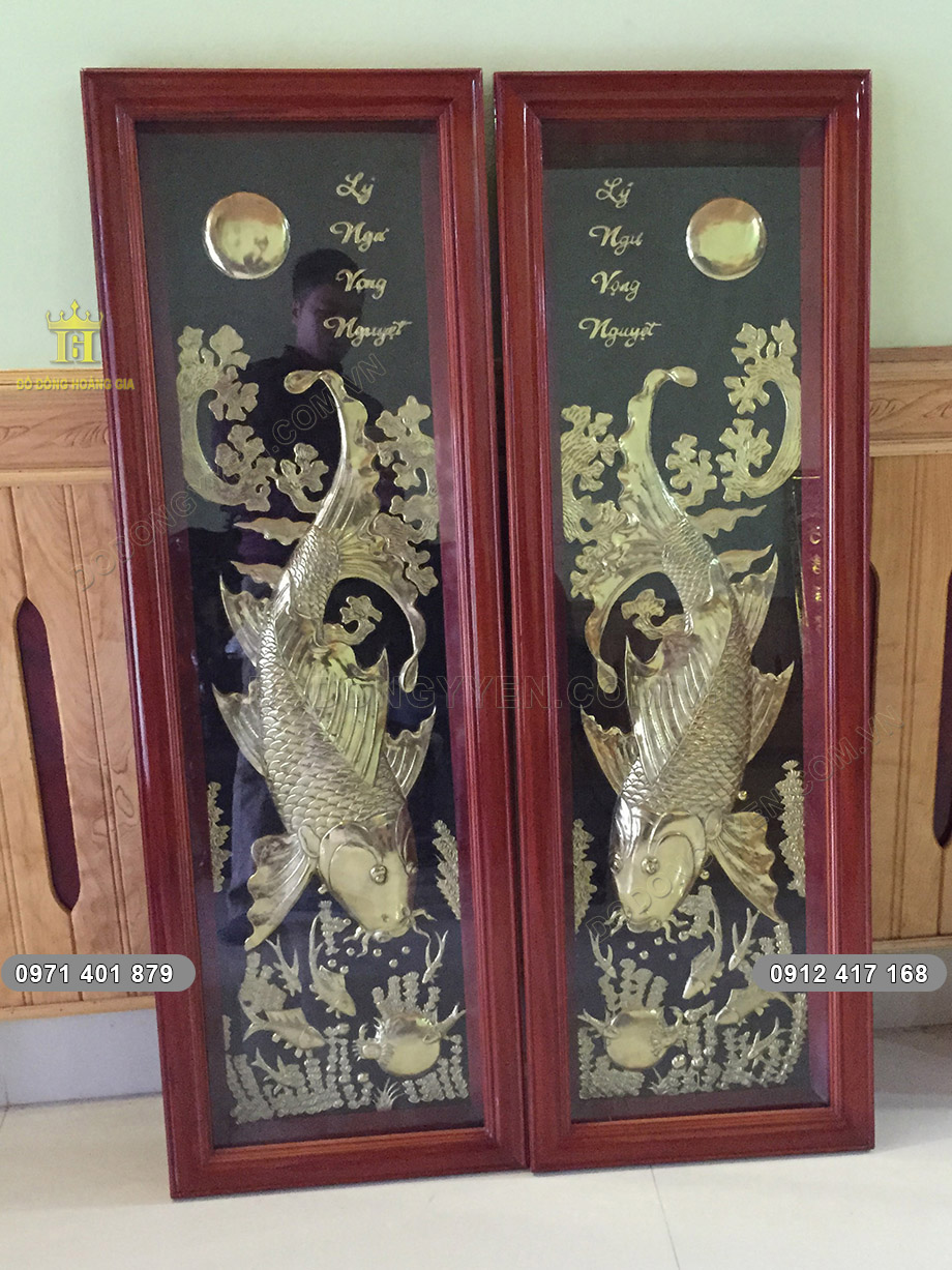 đ&ocirc;i tranh l&yacute; ngư vọng nguyệt